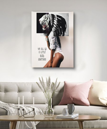 Poster, Figura unei fete, 30 x 45 см, Panza pe cadru