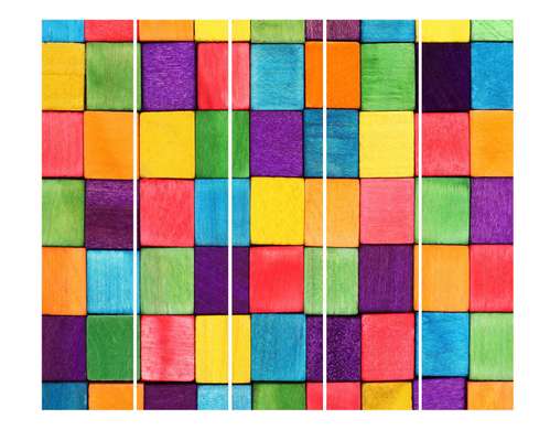 Paravan - Pătrate colorate, 7