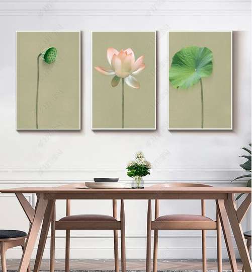 Poster - Floare de lotus, 60 x 90 см, Poster inramat pe sticla