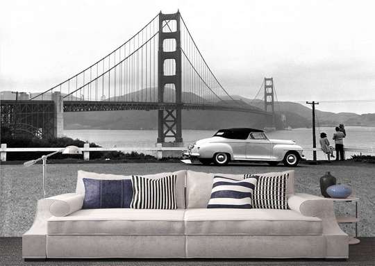 Fototapet - Minunatul San Francisco alb-negru