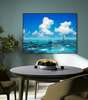 Poster - Sea with blue sky, 90 x 60 см, Framed poster, Marine Theme