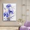 Poster - Purple flowers painted in watercolor, 30 x 45 см, Canvas on frame, Flowers