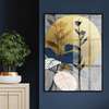 Poster - Leaves on the background of the golden sun, 30 x 45 см, Canvas on frame, Botanical