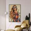 Poster - Pop Art Woman, 60 x 90 см, Framed poster on glass, Nude