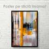 Poster - Pictură decorativă abstractă de lux, 60 x 90 см, Poster inramat pe sticla, Abstracție