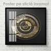 Poster - Abstract circle, 100 x 100 см, Framed poster on glass