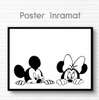 Poster - Mickey și Minnie Mouse, 45 x 30 см, Panza pe cadru