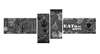 Tablou Pe Panza Multicanvas, Tablă neagră cu inscripții albe., 220 x 81,5, 220 x 81,5