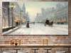 Постер - Зимний город, 45 x 30 см, Холст на подрамнике, Живопись