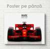 Poster - Formula 1 roșie, 90 x 60 см, Poster inramat pe sticla