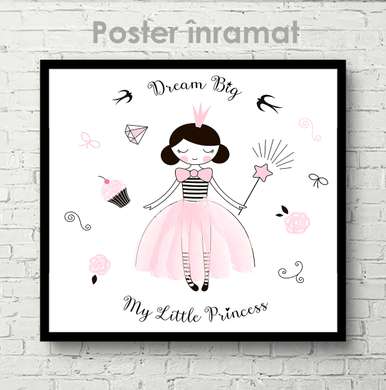 Poster - Princess, 40 x 40 см, Canvas on frame