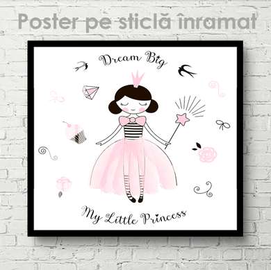 Poster - Princess, 40 x 40 см, Canvas on frame