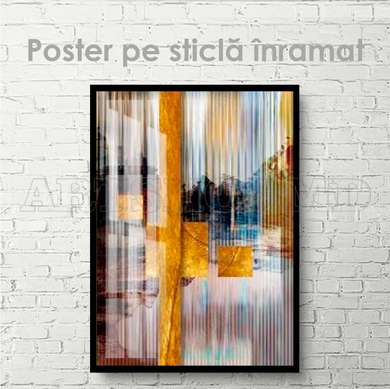 Poster - Luxurious abstract decorative painting, 60 x 90 см, Framed poster on glass, Abstract