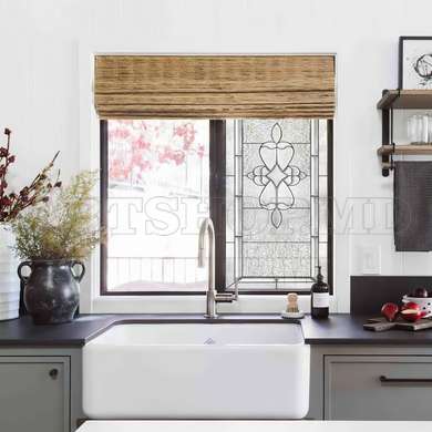 Window Privacy Film, Decorative geometric clear stained glass, without background, 60 x 90cm, Matte, Window Film