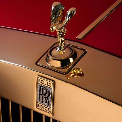 Poster - Rolls Royce, 100 x 100 см, Poster inramat pe sticla