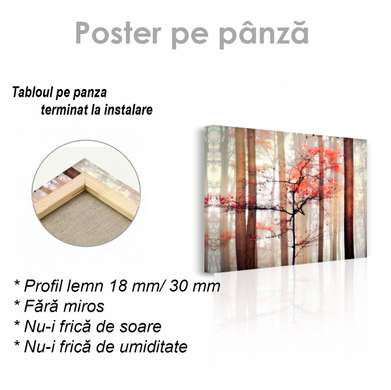Постер - Осень, 45 x 30 см, Холст на подрамнике