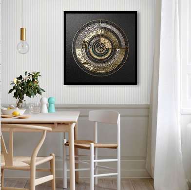 Poster - Cerc abstract, 40 x 40 см, Panza pe cadru