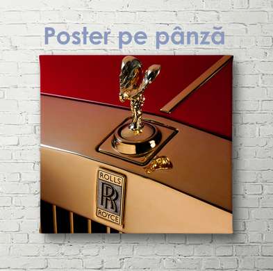 Poster - Rolls Royce, 100 x 100 см, Framed poster on glass