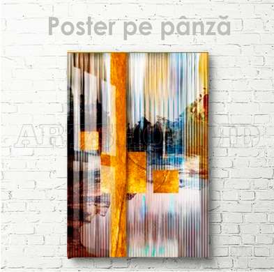 Poster - Pictură decorativă abstractă de lux, 60 x 90 см, Poster inramat pe sticla, Abstracție