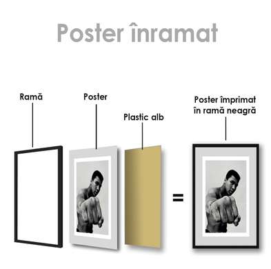 Poster - Athlete, 30 x 45 см, Canvas on frame