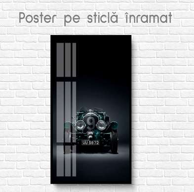 Постер - Винтажная машина, 30 x 60 см, Холст на подрамнике