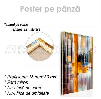 Poster - Pictură decorativă abstractă de lux, 30 x 45 см, Panza pe cadru, Abstracție