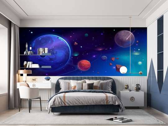 Wall mural - Planets in outer space