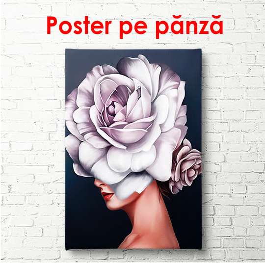 Poster - Tandrețe florală, 60 x 90 см, Poster înrămat, Glamour