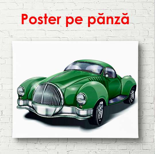 Poster - Retro car, 90 x 60 см, Framed poster