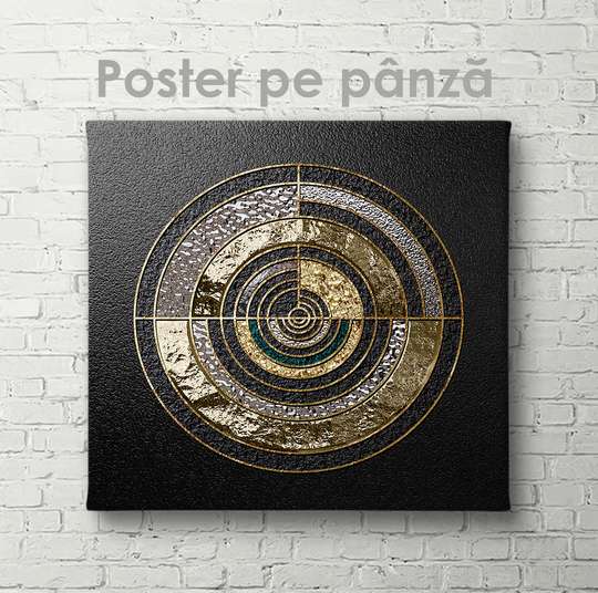 Poster - Abstract circle, 40 x 40 см, Canvas on frame
