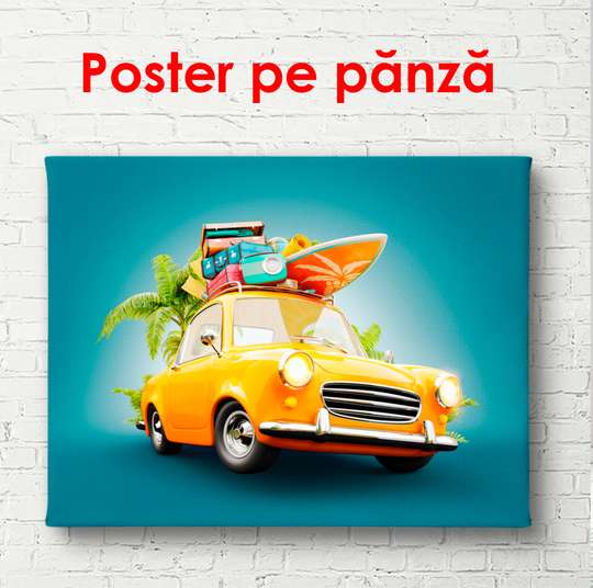 Poster - Călătorie la mare, 90 x 60 см, Poster înrămat, Pentru Copii