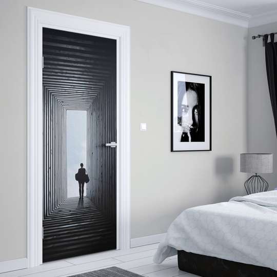 3D door sticker, Tunnel exit, 60 x 90cm, Door Sticker