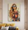 Poster - Pop Art Woman, 60 x 90 см, Framed poster on glass, Nude