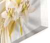 Modular picture, White lily on a beige background., 106 x 60