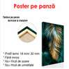 Poster - Aur și plante 2, 60 x 90 см, Poster înrămat, Glamour