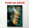 Poster - Aur și plante 2, 60 x 90 см, Poster înrămat, Glamour