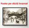 Poster - O fotografie a orașului vechi, 90 x 60 см, Poster înrămat, Vintage