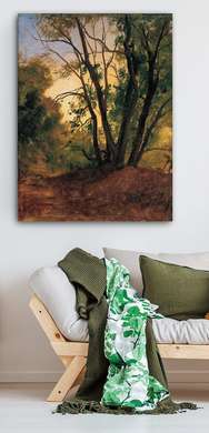 Poster - Pădurea, 30 x 45 см, Panza pe cadru, Pictura