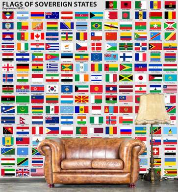 Wall Mural - Flags of sovereign states