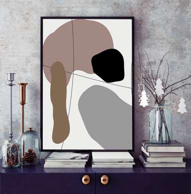 Poster - Minimalism abstract, 30 x 45 см, Panza pe cadru, Abstracție