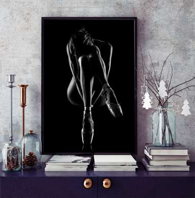 Poster - Female figure 1, 30 x 45 см, Canvas on frame, Nude