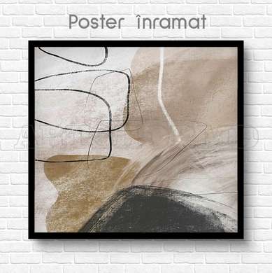 Poster - Abstracția modernă, 40 x 40 см, Panza pe cadru, Abstracție