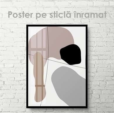 Постер - Абстрактный минимализм, 30 x 45 см, Холст на подрамнике, Абстракция