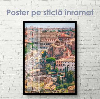 Постер - Итальянские пейзажи, 30 x 45 см, Холст на подрамнике, Города и Карты