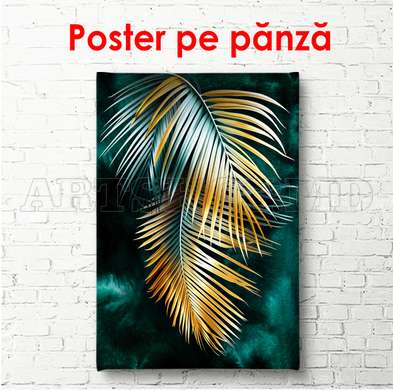 Poster - Aur și plante 2, 60 x 90 см, Poster înrămat, Glamour