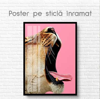 Poster, Leul, 30 x 45 см, Panza pe cadru