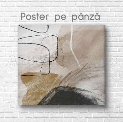 Poster - Abstracția modernă, 40 x 40 см, Panza pe cadru, Abstracție