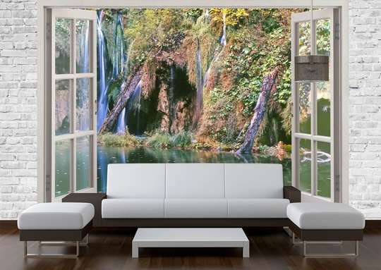 Wall Mural - Window overlooking the forest
