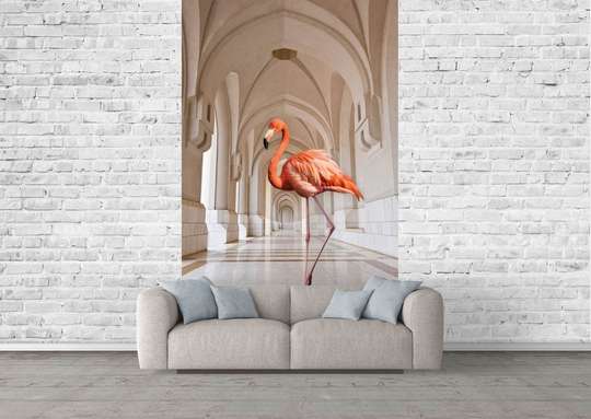 Фотообои - Фламинго в коридоре