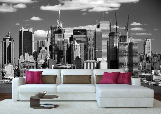 Wall Mural - New York black and white